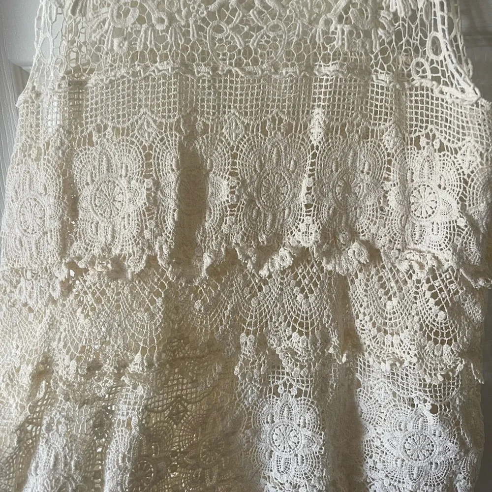 Free People Cream Crochet Top - Picture 4 of 4